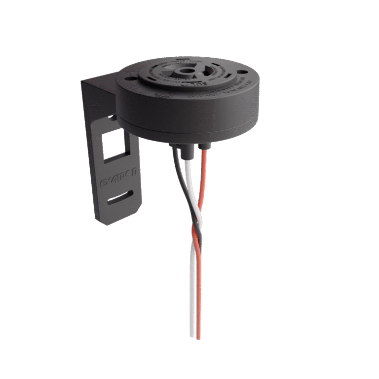 Tomada Base Giratória (360°) com Suporte Plástico para Relé Fotoelétrico