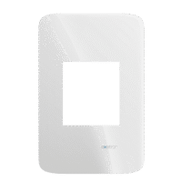 Placa Glass 4x2 2/3 + Suporte - Branco