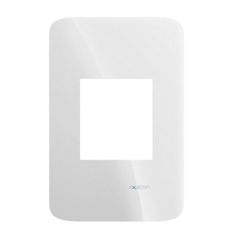 Placa Glass 4x2 2/3 + Suporte - Branco