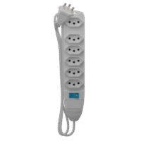 Protetor de Linha 6 Tomadas – Branco