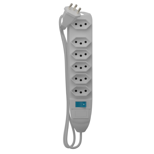 Protetor De Linha 6 Tomadas Branco