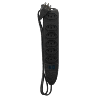 Protetor de Linha 6 Tomadas – Preto
